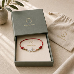 925 Sterling Silver Year Of The Horse Prosperity String Bracelet featuring Silver, Horse, Red String