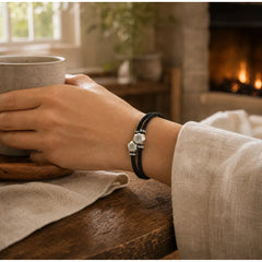 999 Sterling Silver 12 Constellations of the Zodiac Protection Handmade String Bracelet (Extra 35% Off | USE CODE: FS35) featuring Silver