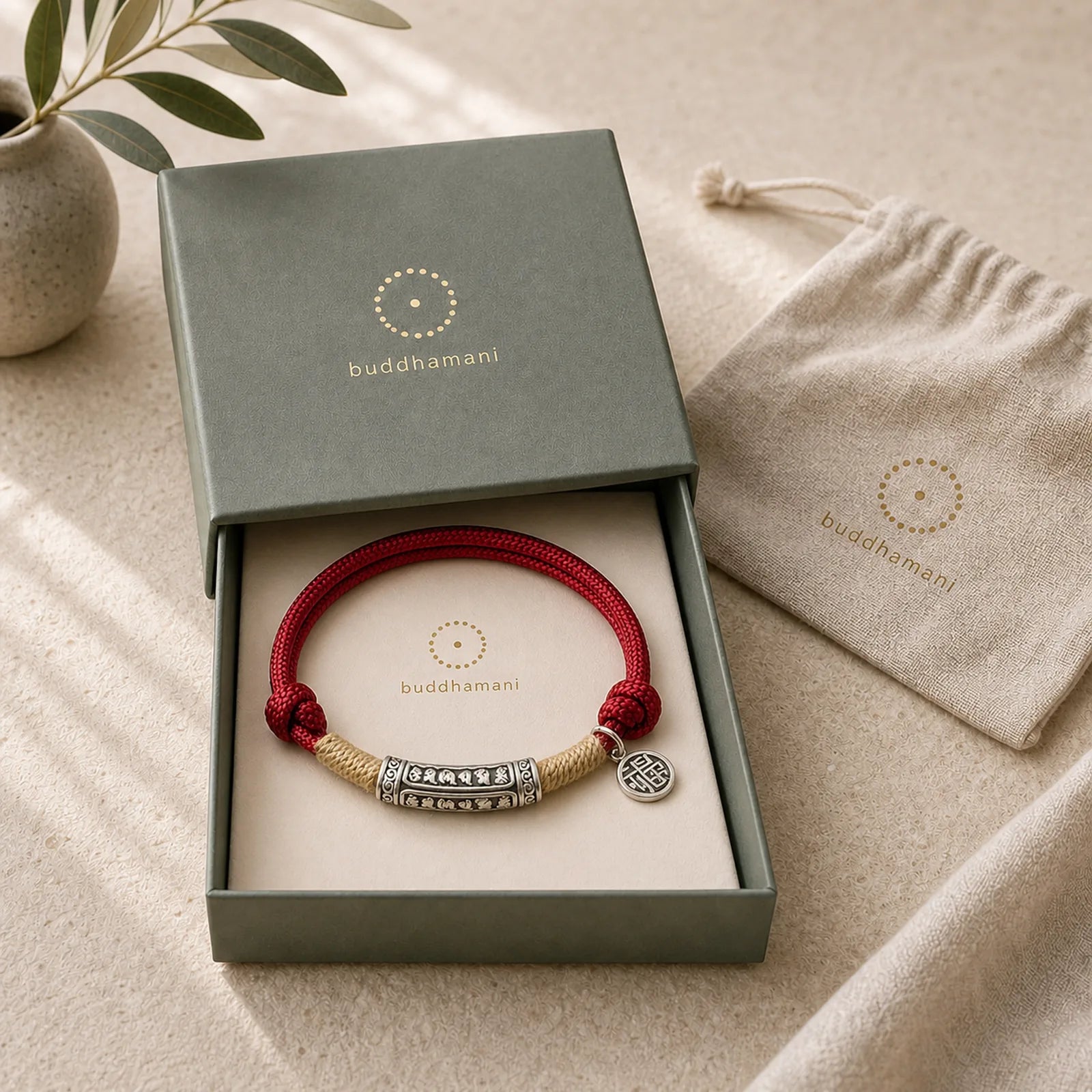 999 Sterling Silver Tibet Handmade Om Mani Padme Hum Fu Character TopRank Character Luck Braided Bracelet featuring Silver, Om Mani Padme Hum, Om