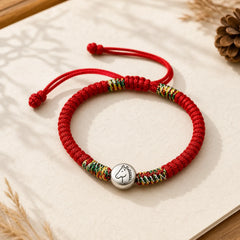 "All the Best for Fortune and Protection" Year of the Horse Includes Gift Message Card featuring Horse, Dragon, Red String