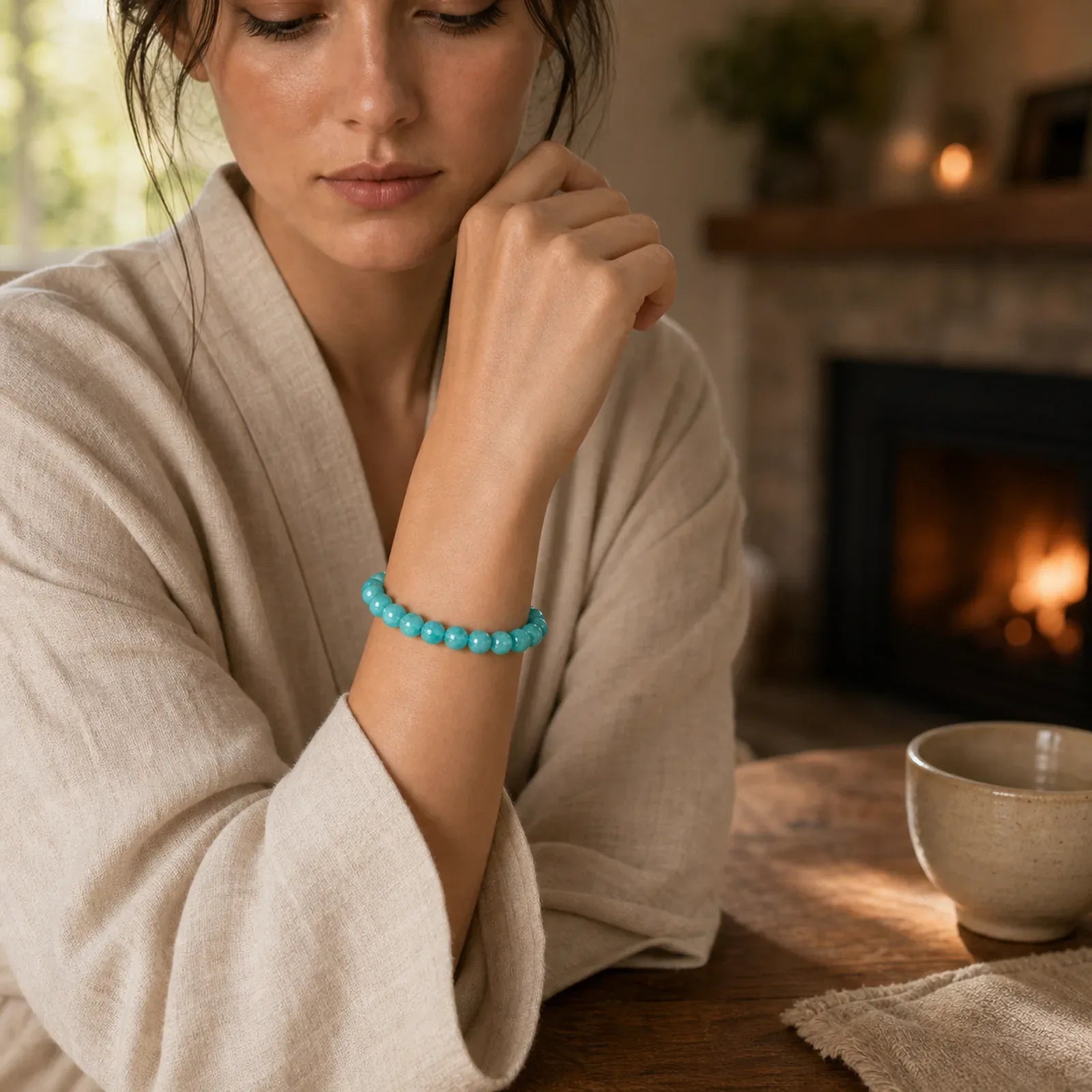 Amazonite Positive Balance Bracelet featuring Amazonite