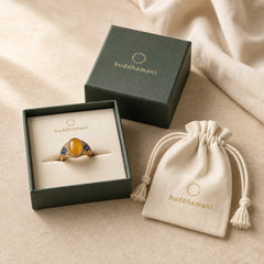 Amber Copper Auspicious Clouds Focus Adjustable Ring featuring Amber, Copper