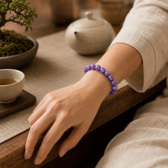 Amethyst Crystal Positive Transformation Bracelet featuring Amethyst