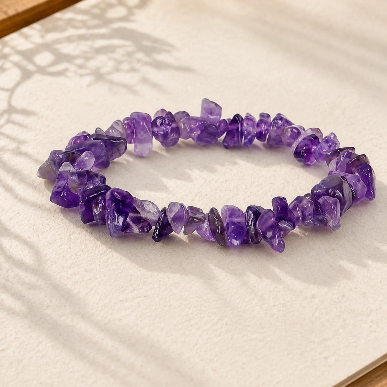 Amethyst Lazurite Various Crystal Stone Healing Positive Bracelet featuring Amethyst, Lapis Lazuli (Lazurite), Green Phantom