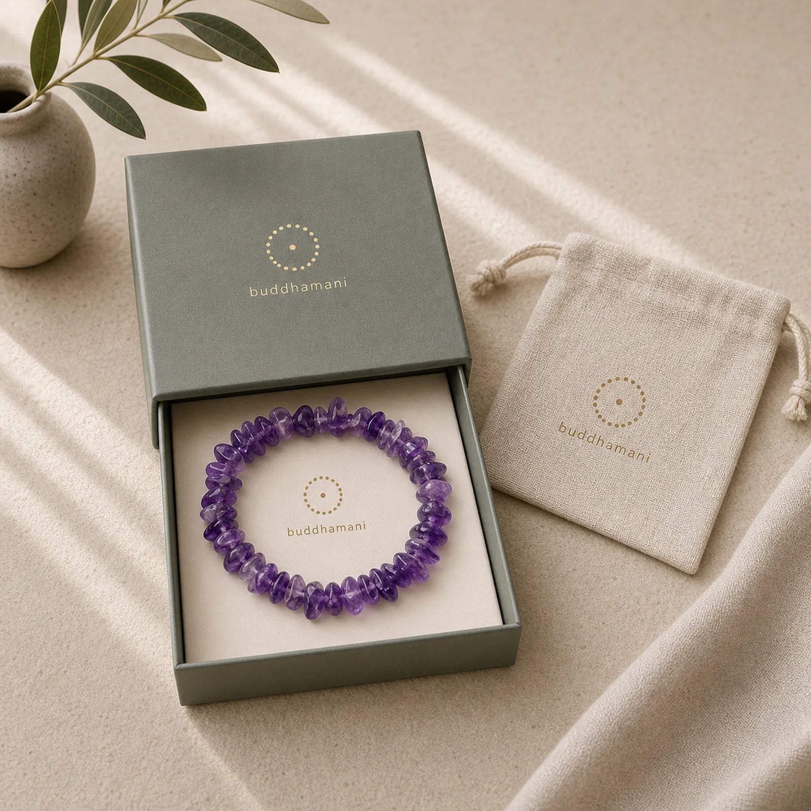 Amethyst Lazurite Various Crystal Stone Healing Positive Bracelet featuring Amethyst, Lapis Lazuli (Lazurite), Green Phantom