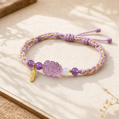 Amethyst Pixiu Balance Lucky Bracelet featuring Amethyst, Pixiu