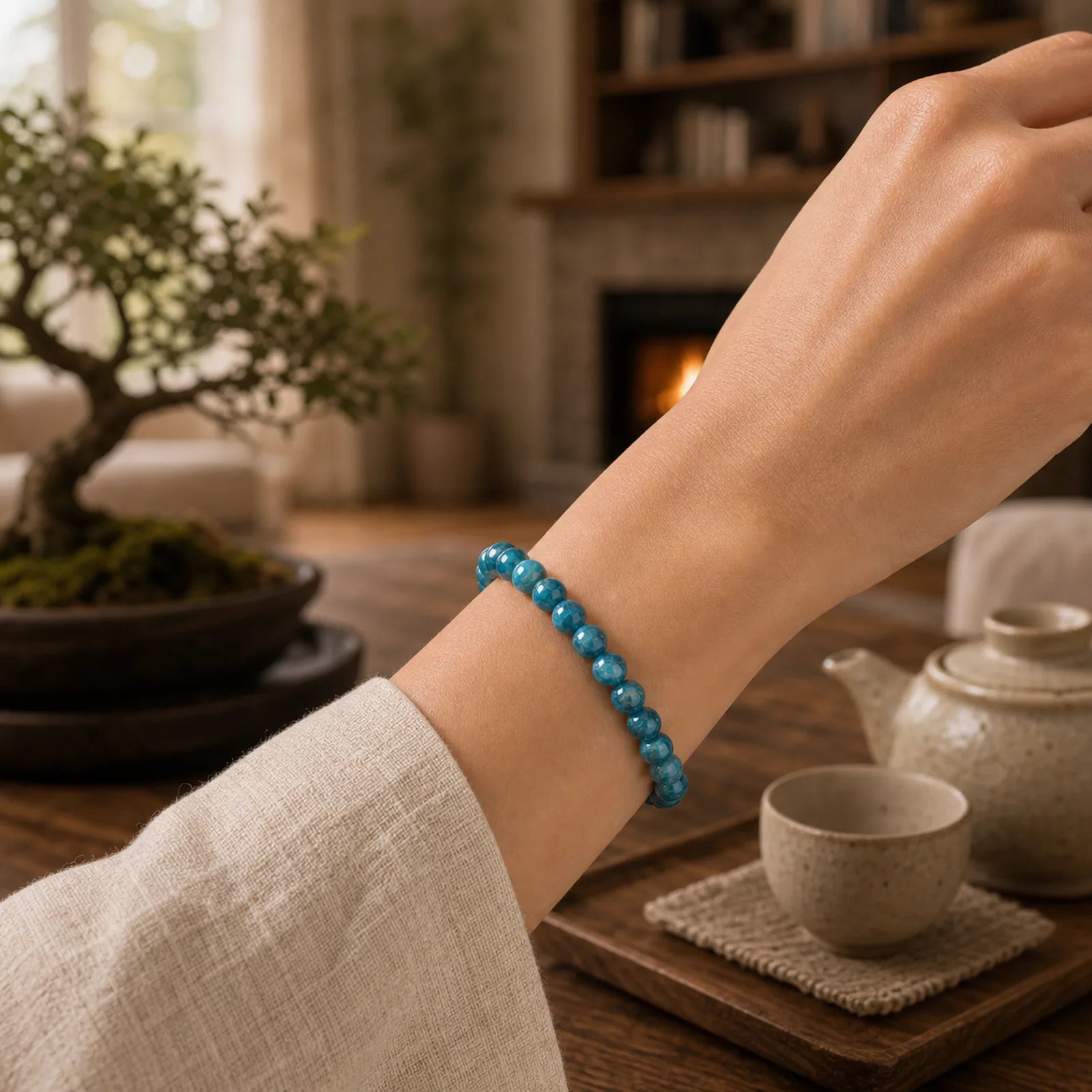 Apatite Manifestation Bracelet featuring Apatite