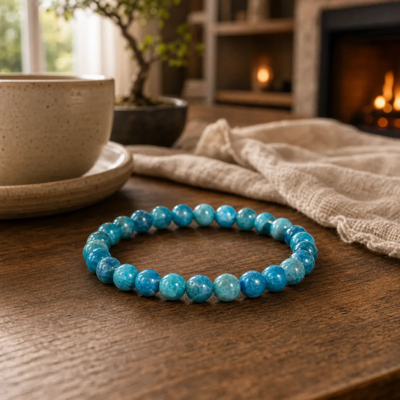 Apatite Motivation Bracelet featuring Apatite