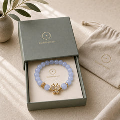 Aquamarine Butterfly Serenity Bracelet featuring Aquamarine, Butterfly, Feng Shui Butterfly