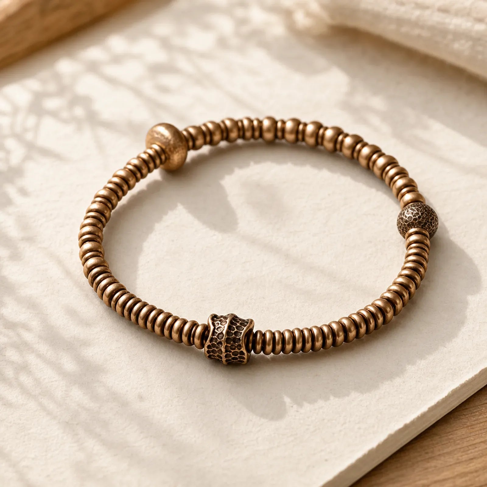 Balance Copper Luck Brass Bracelet featuring Copper
