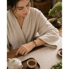 Bamboo Pattern Alloy Strength Bracelet featuring Bamboo