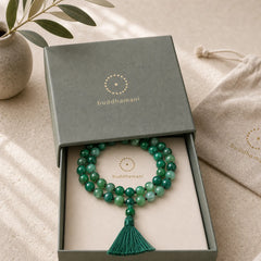 Bead Malachite Tassel Protection Bracelet featuring Malachite