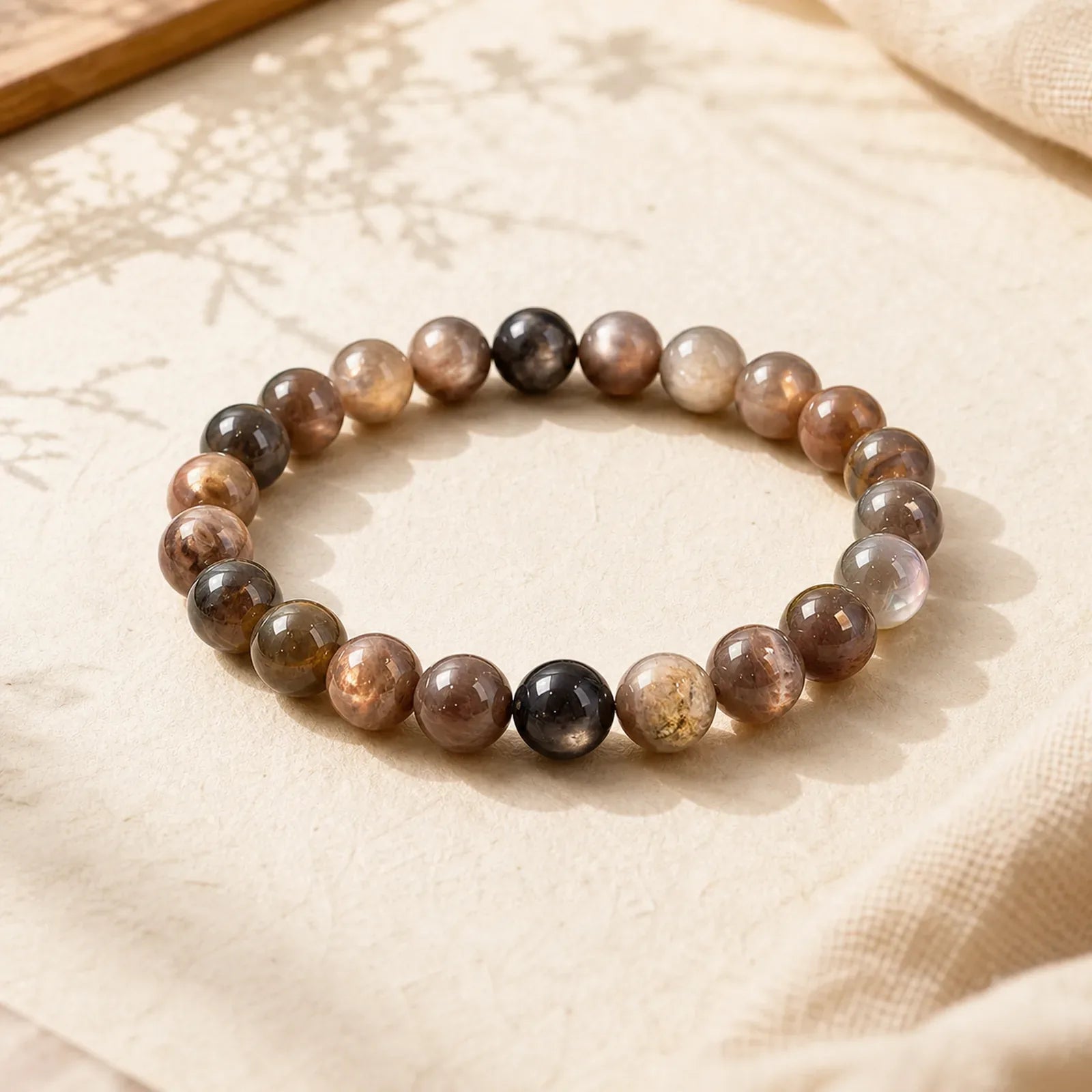 Black Moonstone Soothing Bracelet featuring Black Moonstone, Moonstone