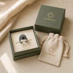 Black Obsidian Dragon Purification Open Ring featuring Black Obsidian, Dragon, Copper