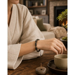 Black Tourmaline Love Bracelet featuring Tourmaline