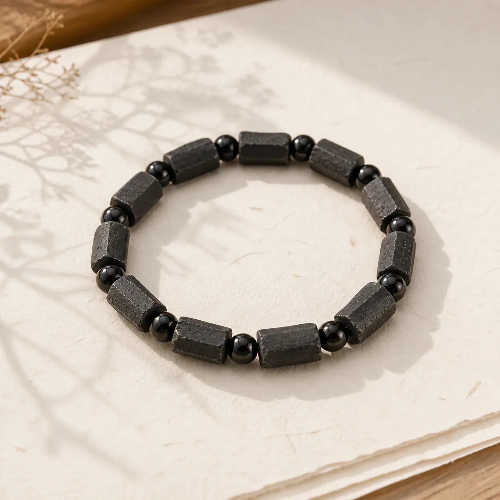Black Tourmaline Wisdom Bracelet featuring Tourmaline