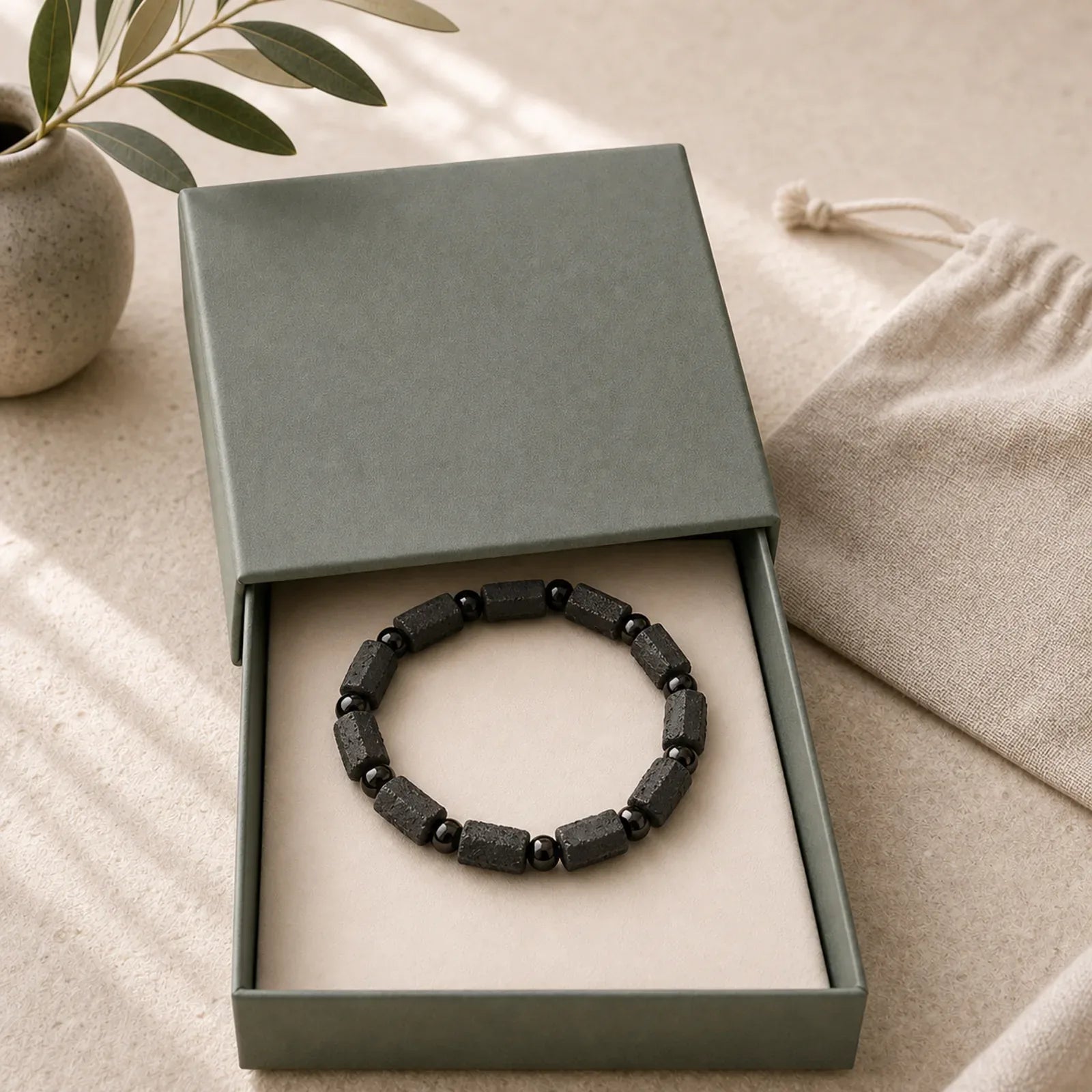 Black Tourmaline Wisdom Bracelet featuring Tourmaline