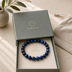 Blue Tiger Eye Balance Bracelet featuring Blue Tiger Eye, Tiger Eye
