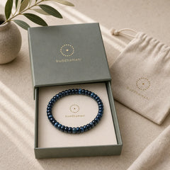 Blue Tiger Eye Positive Beads Bracelet featuring Blue Tiger Eye, Tiger Eye