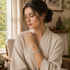 Blue Topaz Clarity Bracelet featuring Blue Topaz, Topaz