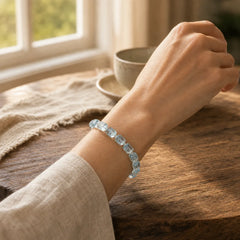 Blue Topaz Clarity Bracelet featuring Blue Topaz, Topaz