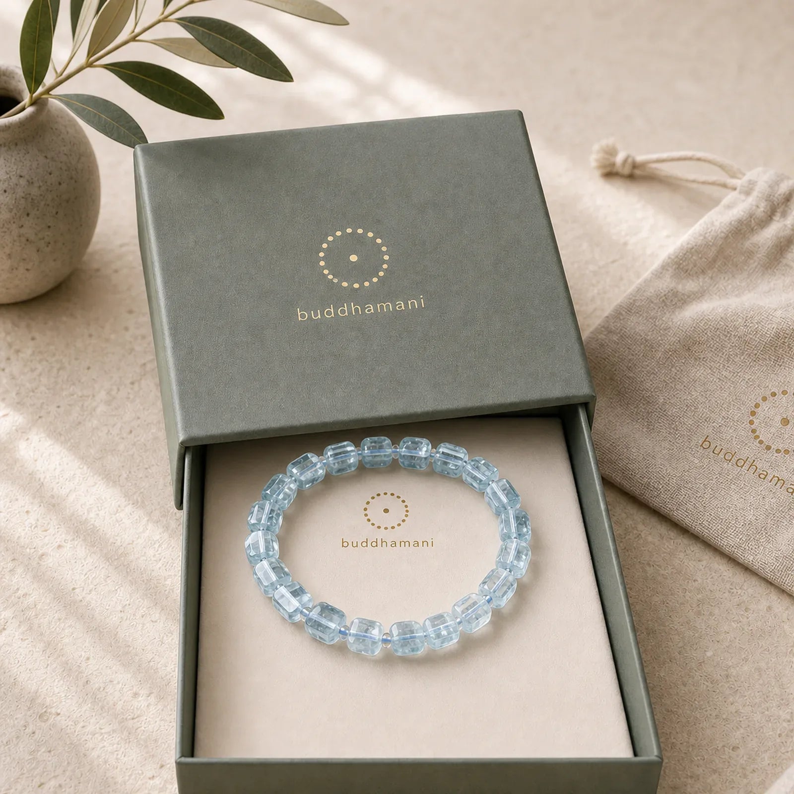 Blue Topaz Clarity Bracelet featuring Blue Topaz, Topaz