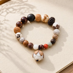 Bodhi Seed Lotus Wisdom Peace Wrist Mala Bracelet featuring Bodhi Seed, Lotus, Lotus Symbol