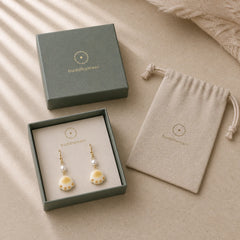 Bodhi Seed Lovely Cat Paw Claw Peace Dangle Drop Earrings featuring Bodhi Seed