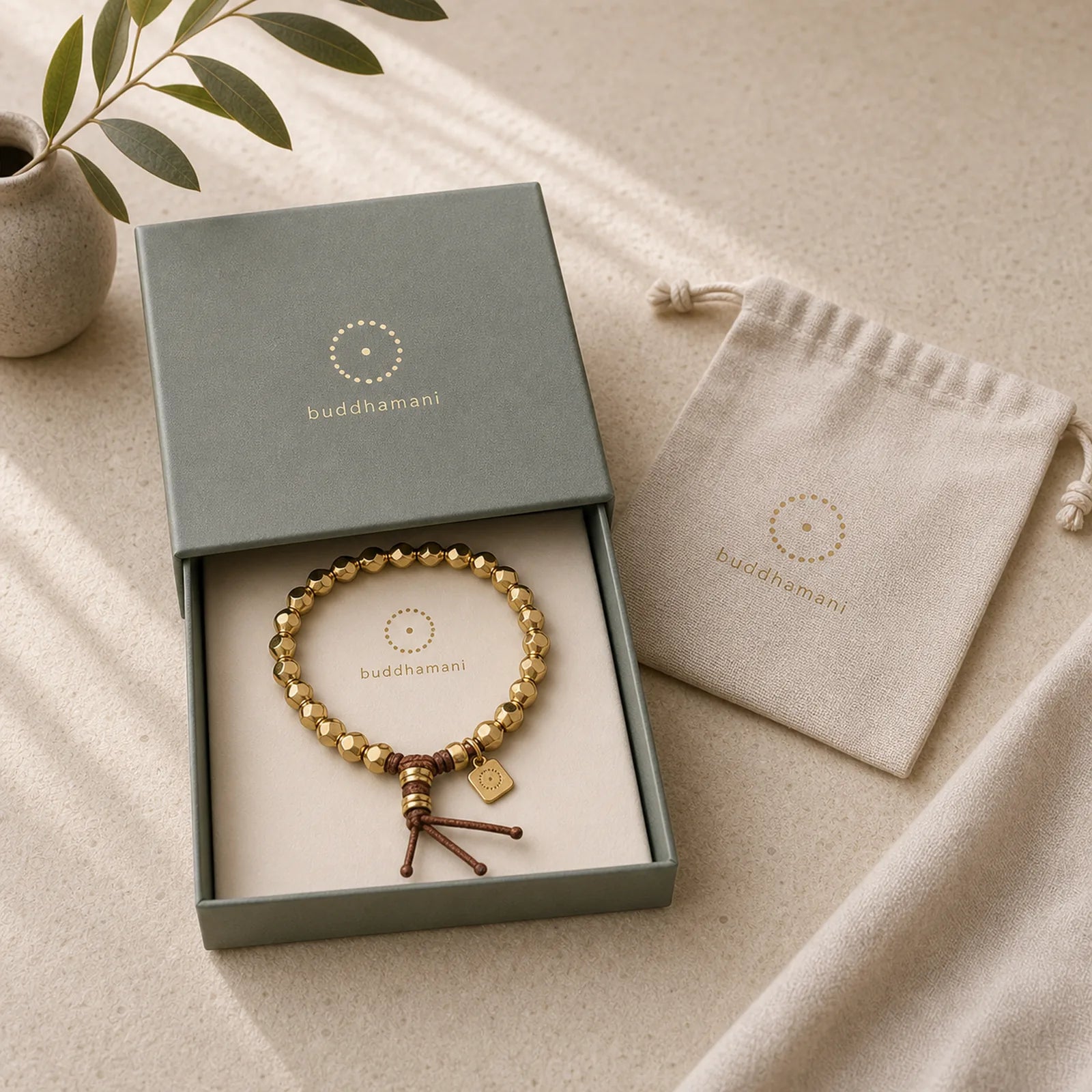 Brass Copper String Good Luck Self Care Bracelet featuring Copper