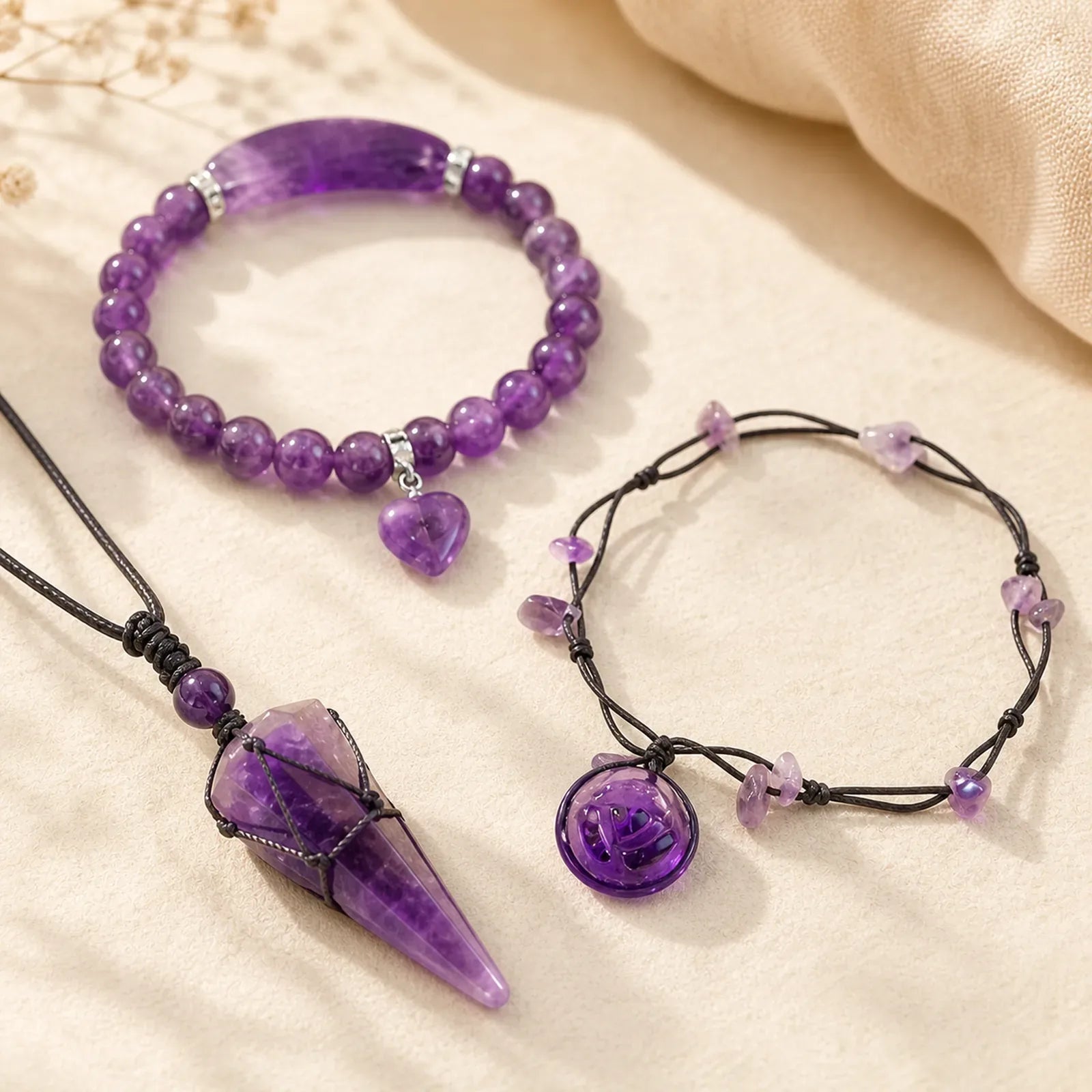 Bring Serenity into Your Life Amethyst Bundle featuring Amethyst