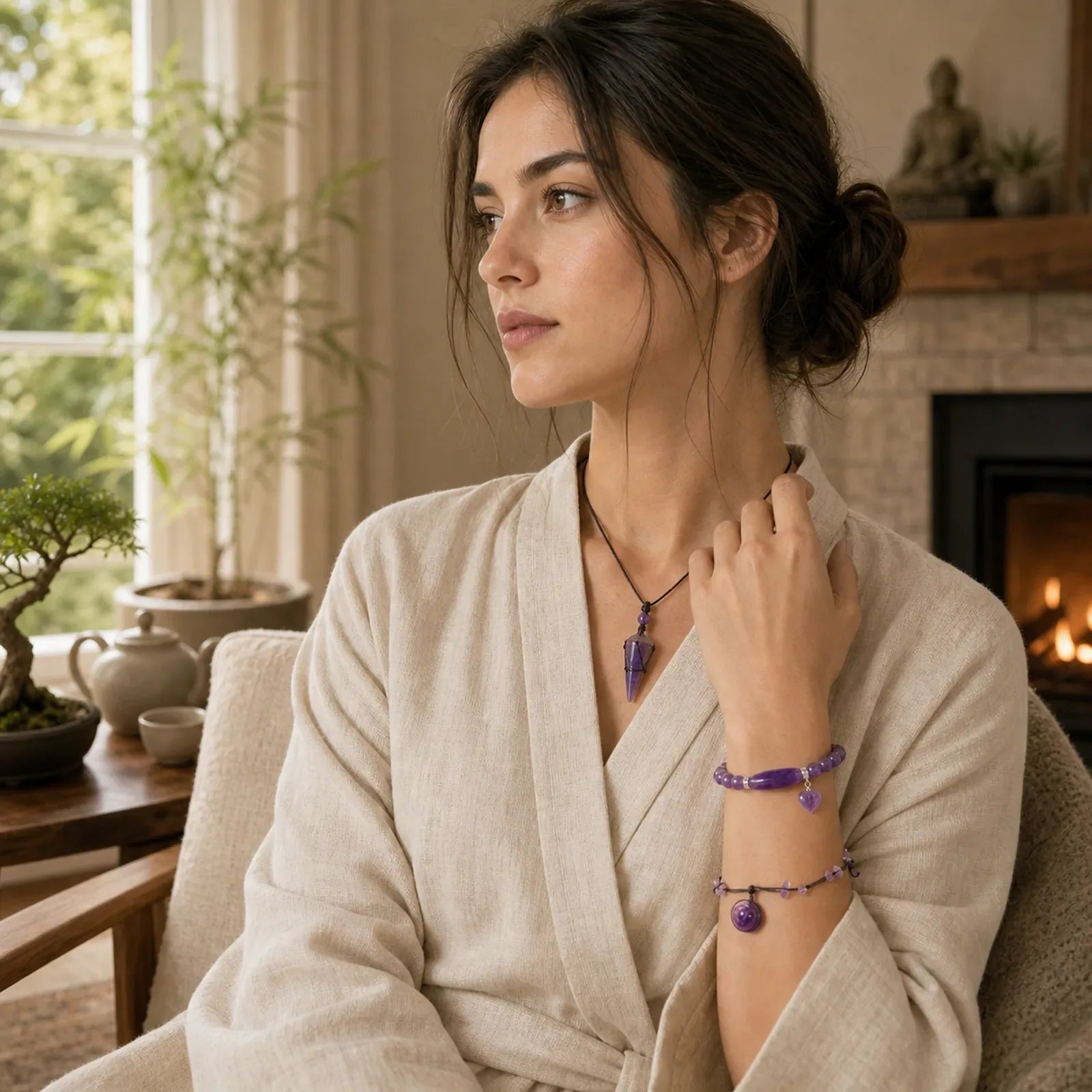 Bring Serenity into Your Life Amethyst Bundle featuring Amethyst