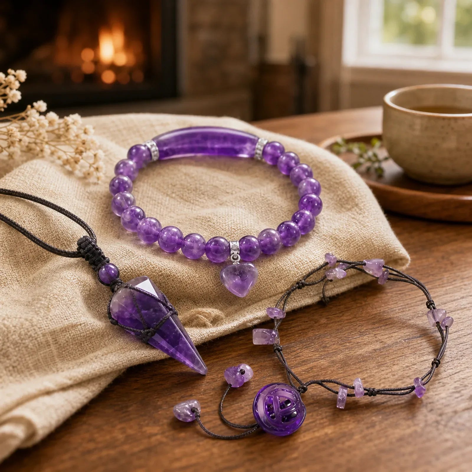 Bring Serenity into Your Life Amethyst Bundle featuring Amethyst