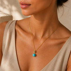 Cat's Eye Round Ball Confidence Necklace Pendant featuring Cat's Eye / Chrysoberyl, Jade, Red Cat's Eye