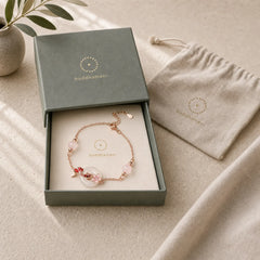 Chalcedony Pink Crystal 925 Sterling Silver Flowers Koi Fish Peace Buckle Positive Bracelet featuring Chalcedony, Pink Crystal, Silver
