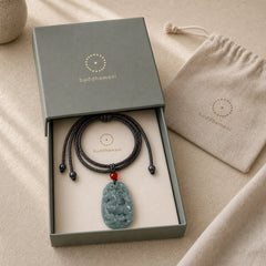 Chinese Zodiac Jade Year of the Horse Luck Rope Necklace Pendant featuring Jade, Horse, Dragon