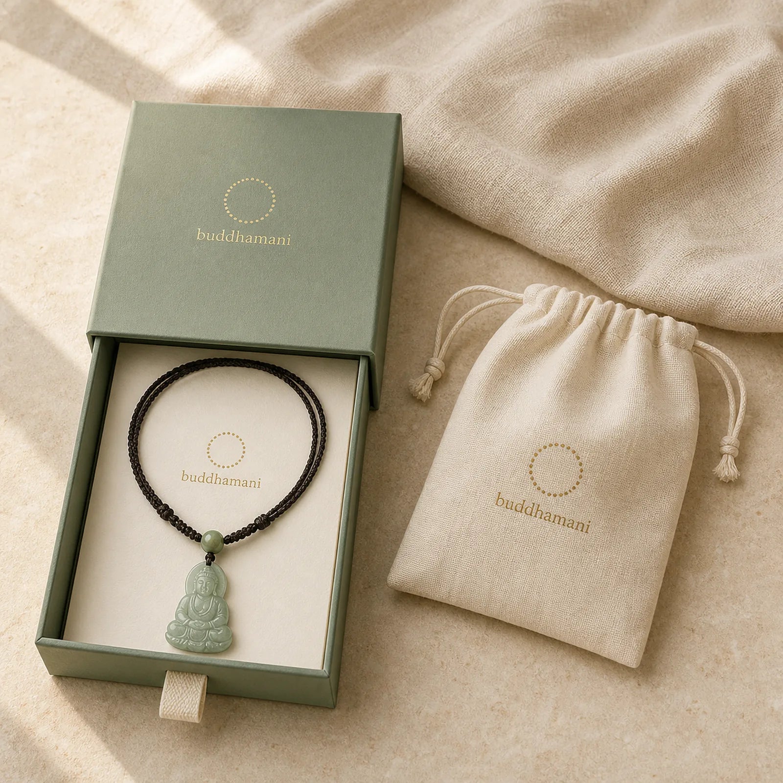 Chinese Zodiac Natal Buddha Natural Jade Wealth Prosperity Necklace Pendant (Extra 30% Off | USE CODE: FS30) featuring Jade, Dragon, Horse