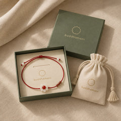 Chinese Zodiac Peach Wood Blessing Red String Belly Chain featuring Peach Wood, Red String, Peace Buckle