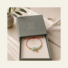 Chinese Zodiac Tiger Jade Prosperity Red String Bracelet featuring Jade, Red String, Dragon