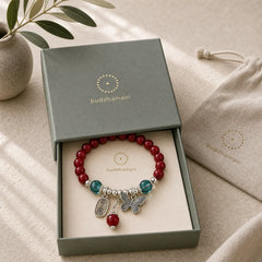 Cinnabar Copper Butterfly Love Bracelet featuring Cinnabar, Copper, Butterfly