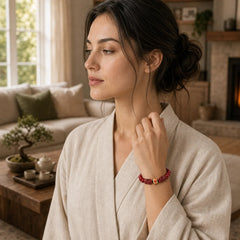 Cinnabar Double PIXIU Keep Away Evil Spirits Bracelet featuring Cinnabar, Pixiu