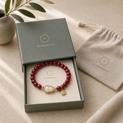Cinnabar Gourd Fu Character Charm Blessing Bracelet featuring Cinnabar, Fu Character, Jade