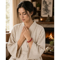 Cinnabar Heart Sutra Engraving Blessing Bangle Bracelet featuring Cinnabar, Jade
