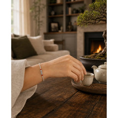 Cinnabar Om Mani Padme Hum Wisdom Anklet Bracelet featuring Cinnabar, Om Mani Padme Hum, Om