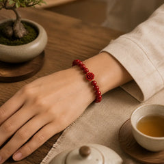 Cinnabar Rose Calm Bracelet featuring Cinnabar