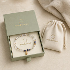Clear Quartz Zakiram Protection Bracelet featuring Clear Quartz / White Crystal, Silver, Copper