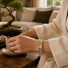Colorful Butterfly Freedom Alloy Elastic Bracelet Bangle featuring Butterfly, Feng Shui Butterfly