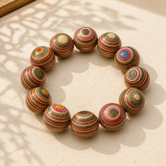 Colorful Rainbow Eucalyptus Balance Bracelet featuring Rainbow Eucalyptus