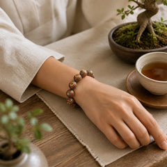 Colorful Rainbow Eucalyptus Balance Bracelet featuring Rainbow Eucalyptus