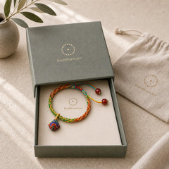 Colorful Rope Luck Handcrafted Zongzi Charm Bracelet featuring Five Elements, Dragon