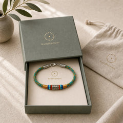 Colorful String Six True Words 925 Silver Focus Bracelet featuring Silver, Om Mani Padme Hum, Om